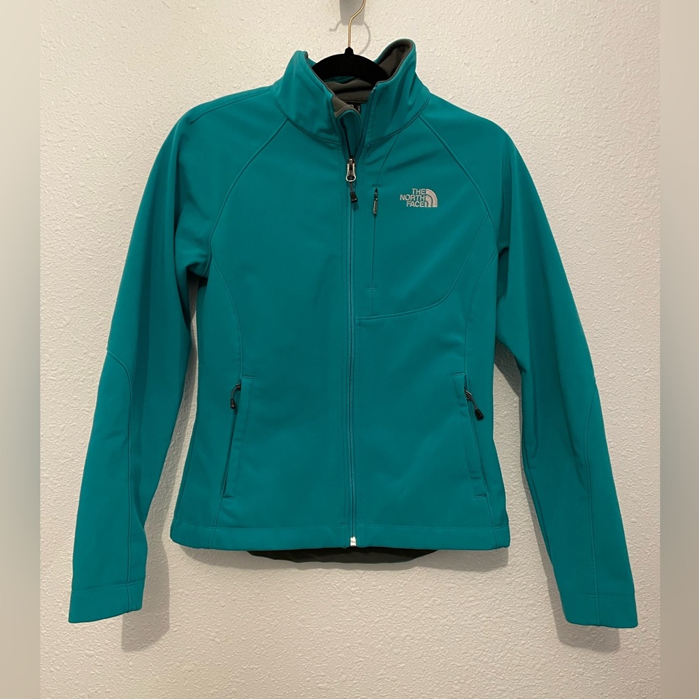 The North Face Women's Apex Bionic Shell Jacket Small Teal Turquoise